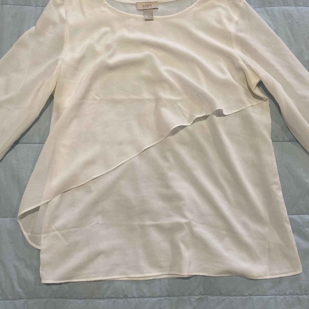 Loft blouse, white.